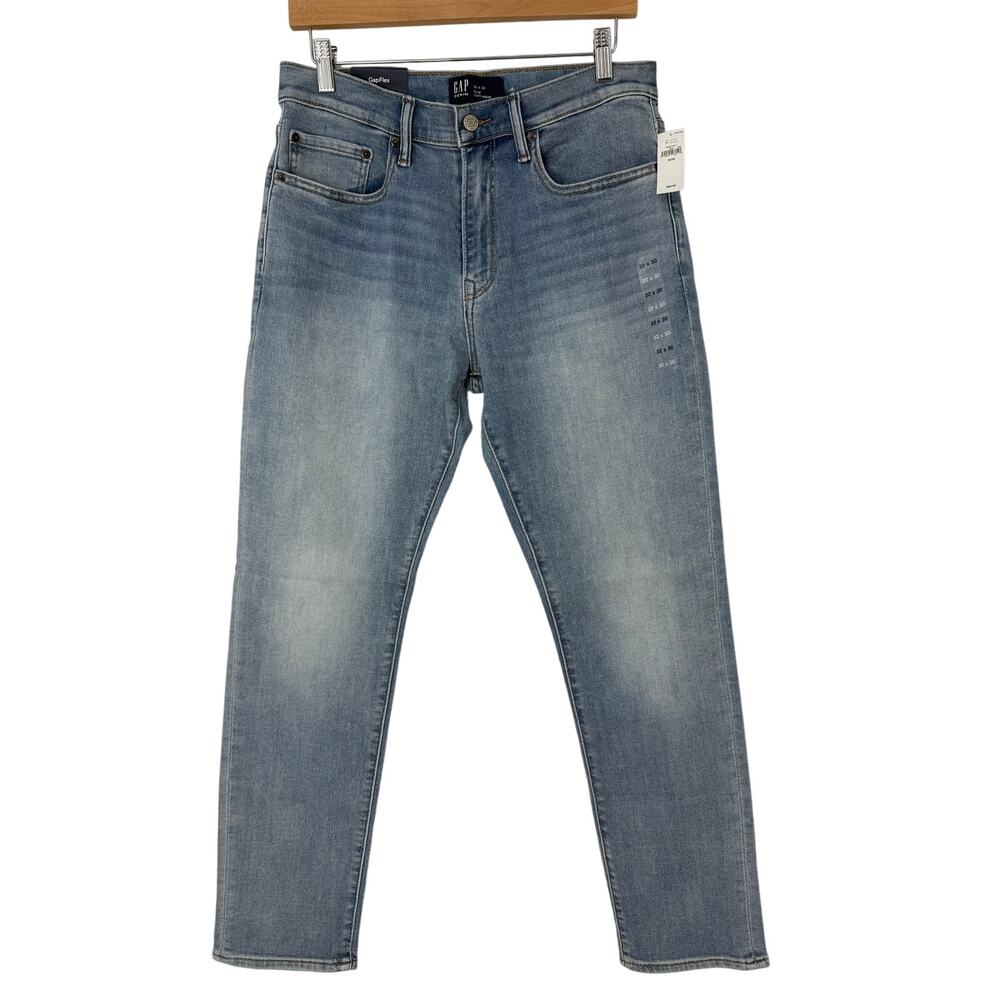 NWT Gap Men’s Slim Soft Wear Jeans 32x30 Light Wash GapFlex Stretch Denim